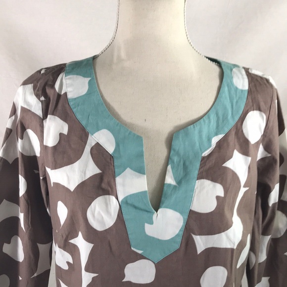 BODEN Tunic Casual Geometric top Size 12 - Picture 3 of 7